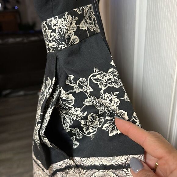 ALICE + Olivia Madison Pleated Fit & Flare MiniDress Block Art Festival NEW - Picture 6 of 12